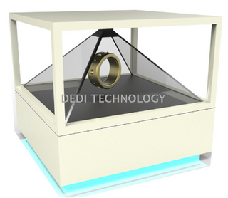 360 degree holographic display cabinet