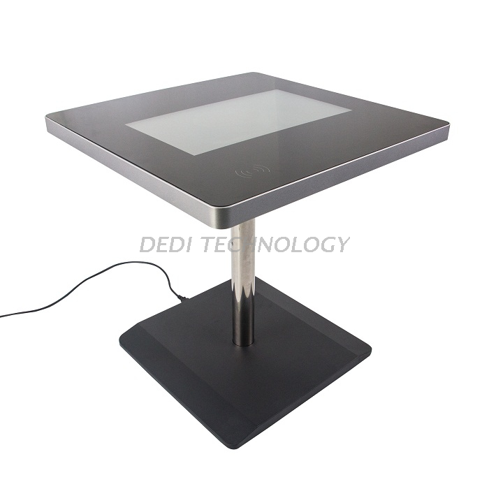 Dedi indoor 21.5 inch lcd interactive touch screen table for cafe restaurant
