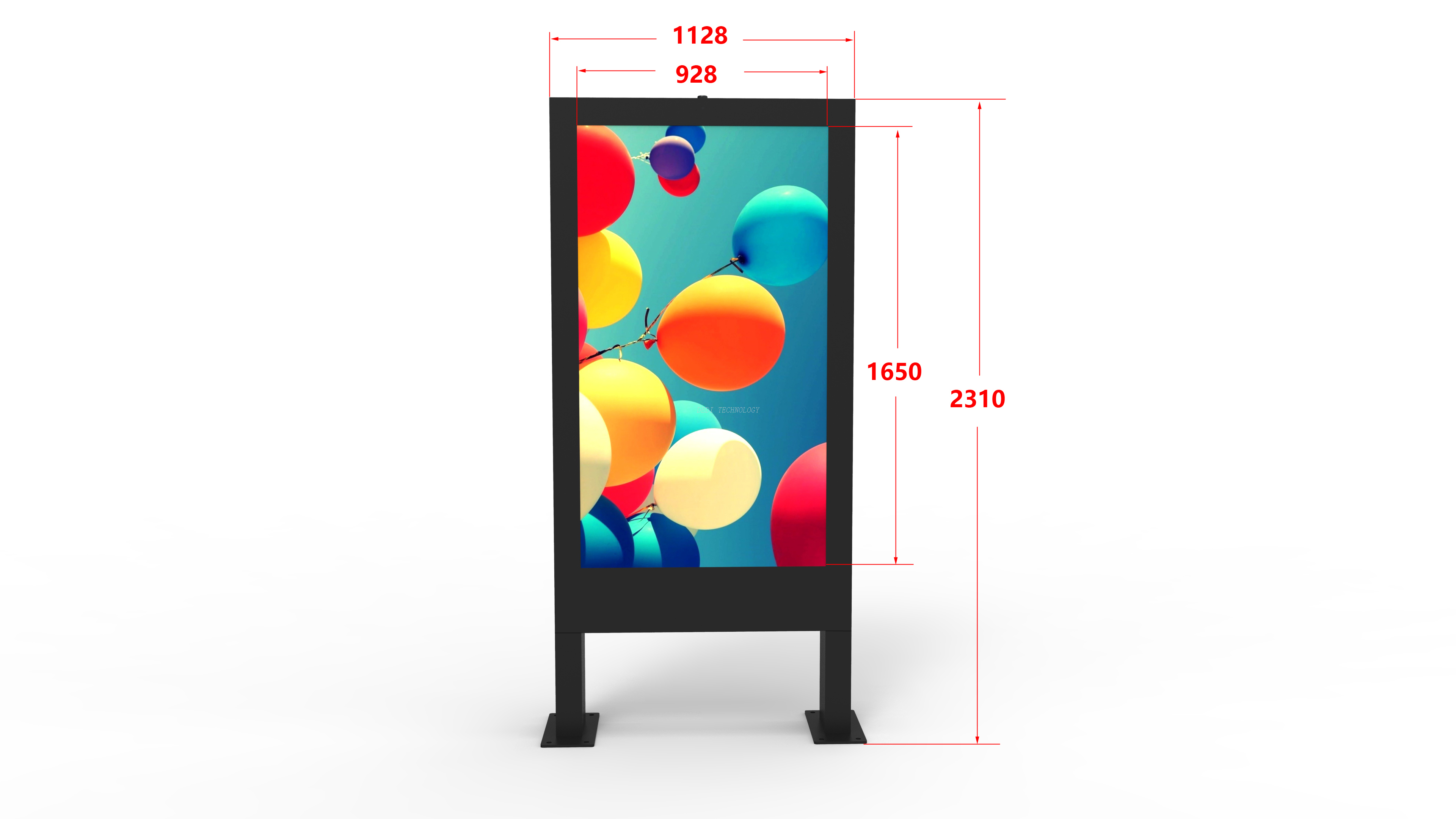 75inch High Brightness 3000nits Outdoor lcd Digital Touch Signage