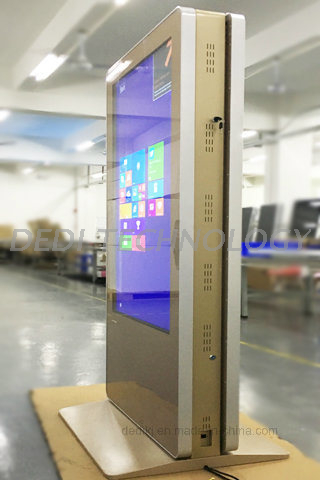 Dedi 43 Inch Double Side Free Standing Mall Kiosk with Digital Signage Built-in