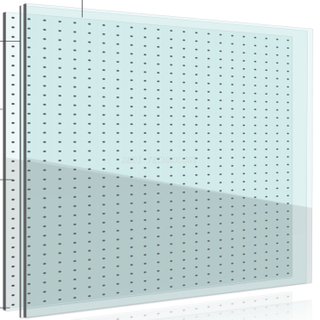 New Fashion Building Safe Smart Glass Design Flashing LED Glass Shelf