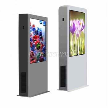 Outdoor stand 65" newspaper advertising equipment with digital color screens