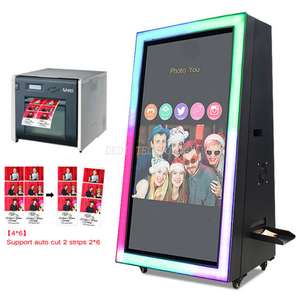 2019latest Model 55 Inch Portable Photo Booth Selfie Photo Booth, Magic Mirror